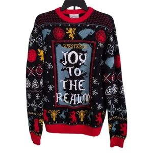 Game of Thrones NWT ugly festive holiday Christmas sweater men's size medium